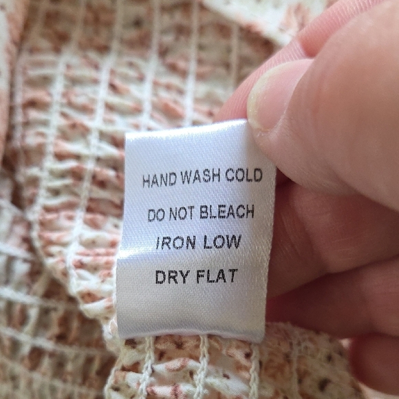 Mable Pink Floral 'Daphne' Smocked Tiered Midi Dress - Size S - Picture 8 of 8